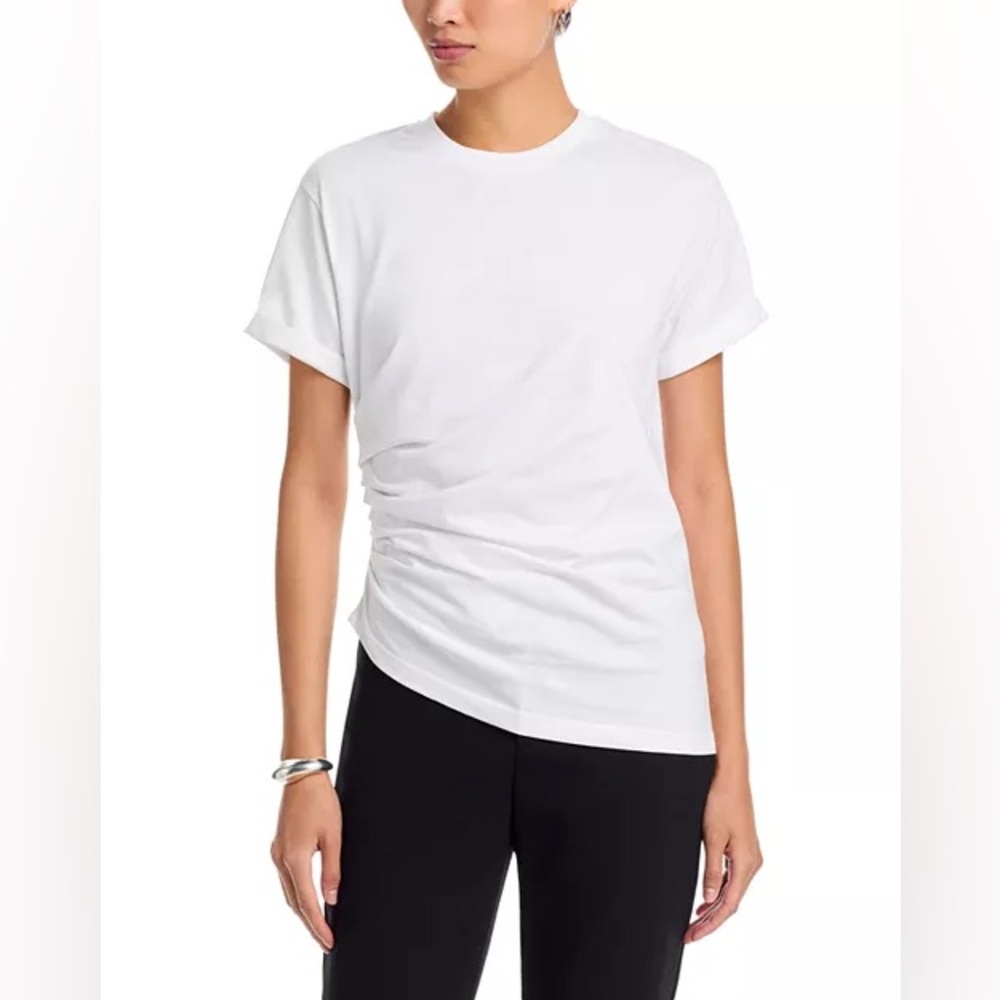 Victoria Beckham Ruched Tee | Black | L